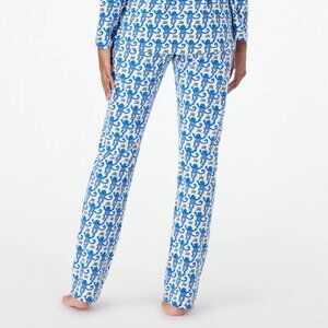 EUC Roller Rabbit Medium Monkey Pajama Pants Pima Cotton Blue